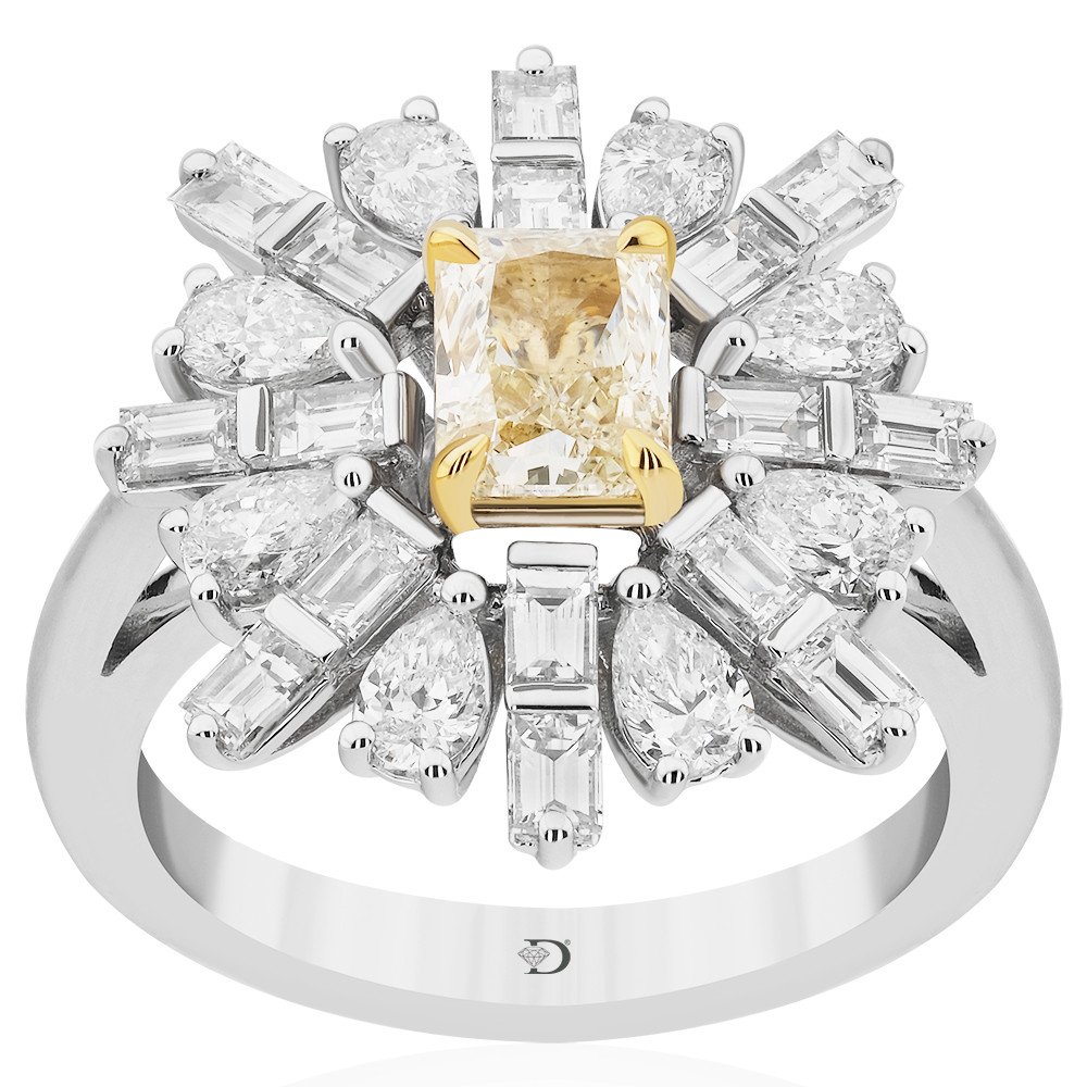 YPV0121-0001 3,09 Karat Pırlanta Fancy Yüzük - Görsel 1