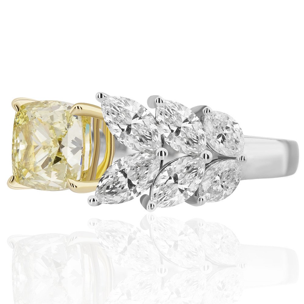 YPV0137-0001_3 4,09 Karat Pırlanta Fancy Yüzük - Görsel 3